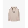 On Club Logo-print Organic Cott-blend Jersey Hoodie In Neutral