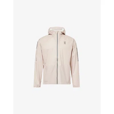 On Mens Desert Performance Hooded Woven Jacket Xl In Neutral