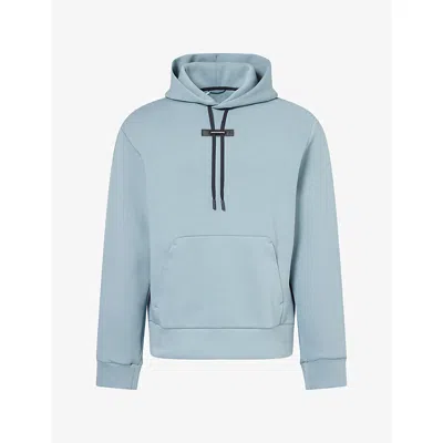On Mens Focus Tech Cott-blend Hoodie Agave
