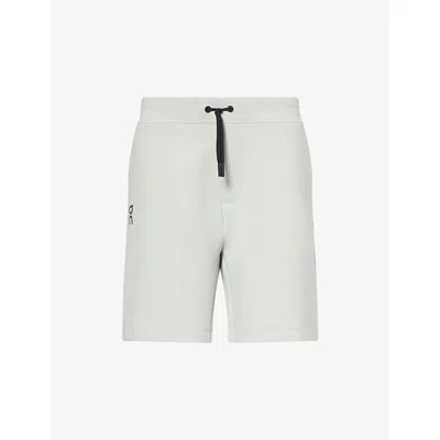 On Mens Mineral Focus Tech Cott-blend Shorts In White