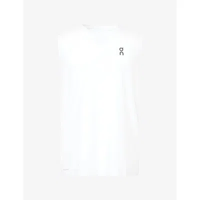 On Mens M Court Tank Stretch-woven Tank Top White