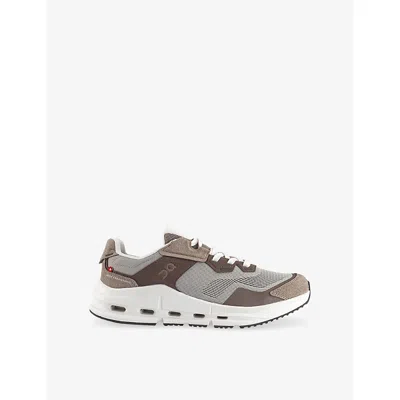 On Mens Fog Ash Cloudnova Rift Woven Trainers Eur 43 / 9 Uk In Brown