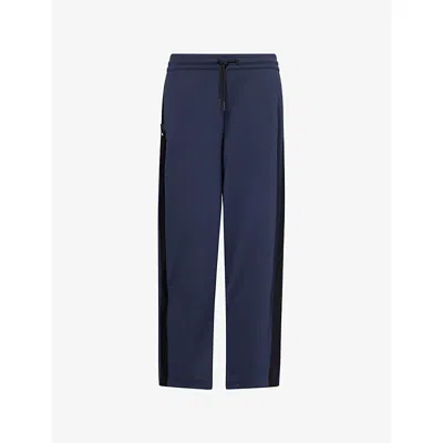 On Mens Midnight Courtside Side-panel Woven Jogging Bottoms In Blue