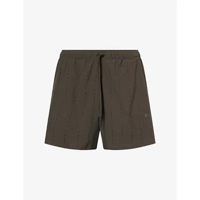 On Mens  × Paf Zero 2-in-1 Stretch-woven Shorts In Molasses/black