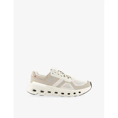 On Mens Cloudrunner 2 Mesh Trainers Pearl Desert In Multi