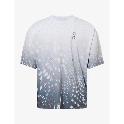 On Mens Performance Volt Stretch-jersey T-shirt Espresso Xl