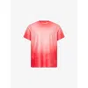 On Mens Red Pace Mesh Jersey T-shirt In Red