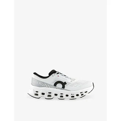 ON MENS WHITE WHITE CLOUDMONSTER 3 MESH TRAINERS EUR 44 / 10 UK