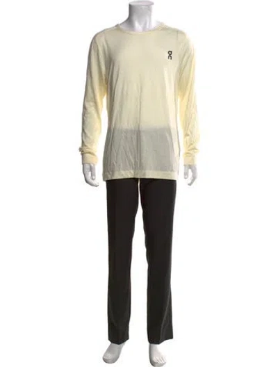 Pre-owned On Merino Wool Crew Neck T-shirt In Neutrals