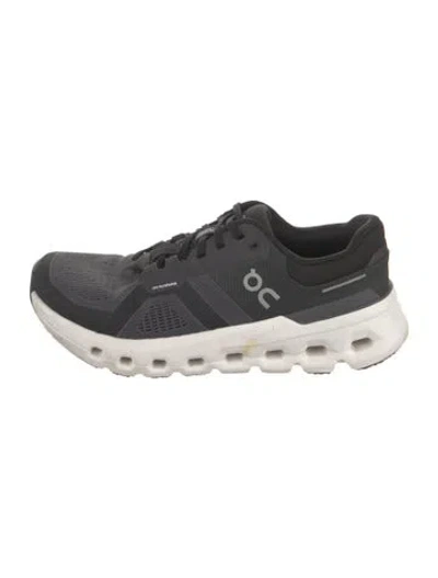 Pre-owned On Mesh Athletic Sneakers In Black/grey