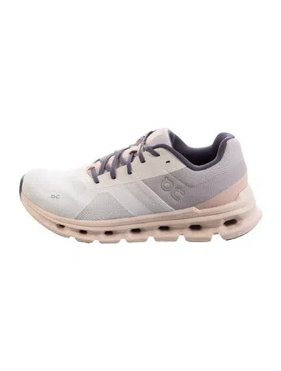 Pre-owned On Mesh Athletic Sneakers In White
