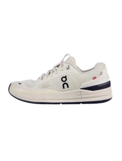 Pre-owned On Mesh Athletic Sneakers In White