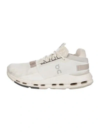 Pre-owned On Mesh Athletic Sneakers In White