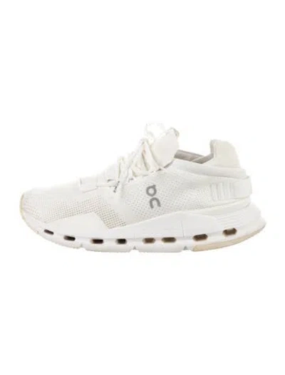 Pre-owned On Mesh Athletic Sneakers In White