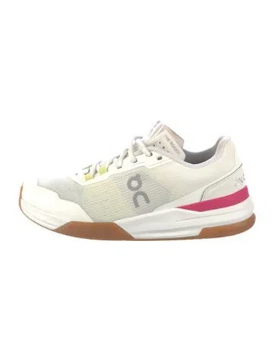 Pre-owned On Mesh Athletic Sneakers In White