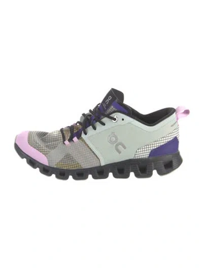 Pre-owned On Mesh Colorblock Pattern Athletic Sneakers In Gray