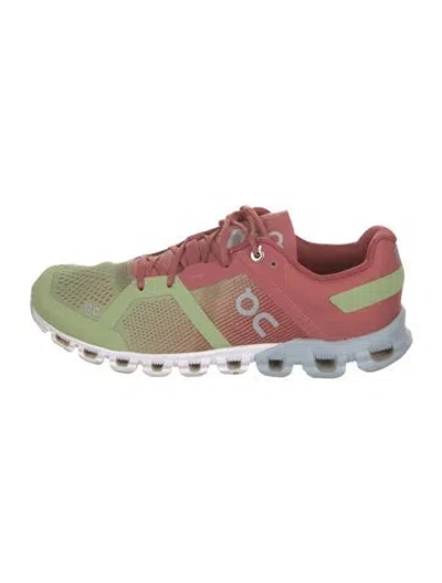 Pre-owned On Mesh Colorblock Pattern Athletic Sneakers In Green