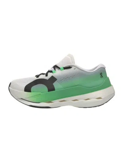 Pre-owned On Mesh Colorblock Pattern Athletic Sneakers In Green