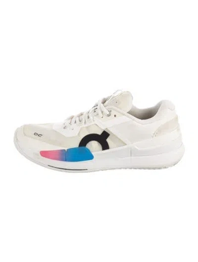 Pre-owned On Mesh Colorblock Pattern Athletic Sneakers In Orange/white