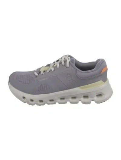Pre-owned On Mesh Colorblock Pattern Athletic Sneakers In Purple