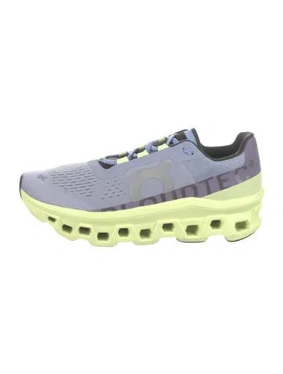 Pre-owned On Mesh Colorblock Pattern Athletic Sneakers In Purple