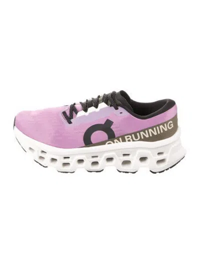 Pre-owned On Mesh Colorblock Pattern Athletic Sneakers In Purple