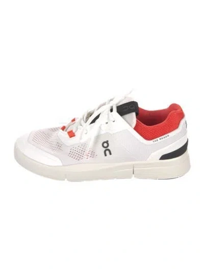 Pre-owned On Mesh Colorblock Pattern Athletic Sneakers In White