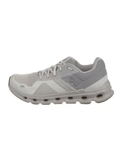 Pre-owned On Mesh Colorblock Pattern Athletic Sneakers In White