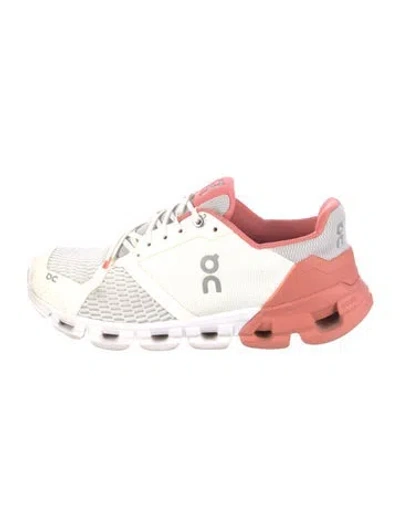 Pre-owned On Mesh Colorblock Pattern Athletic Sneakers In White