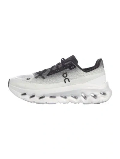 Pre-owned On Mesh Colorblock Pattern Sneakers In White