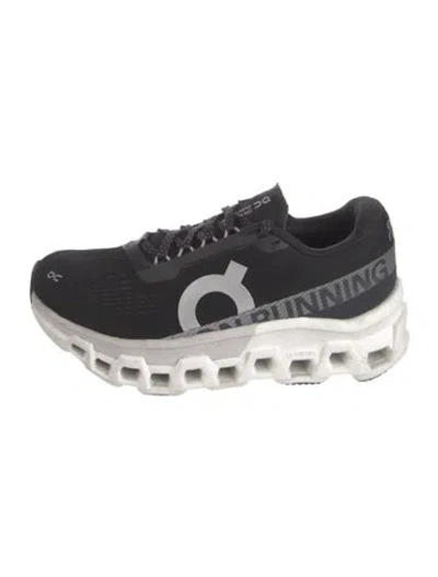 Pre-owned On Mesh Graphic Print Athletic Sneakers In Black/white