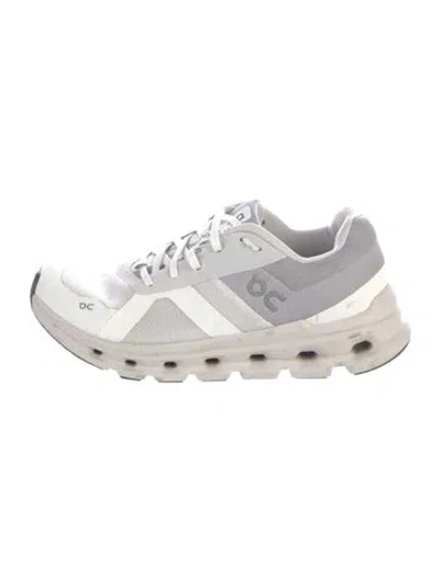 Pre-owned On Mesh Graphic Print Athletic Sneakers In White