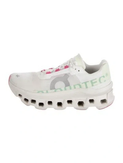 Pre-owned On Mesh Graphic Print Athletic Sneakers In White