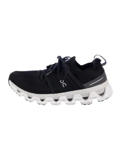 Pre-owned On Mesh Mesh Accents Athletic Sneakers In Black/white