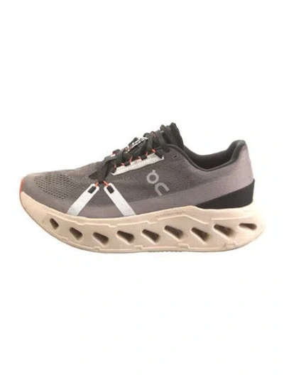 Pre-owned On Mesh Patterned Athletic Sneakers In Silver