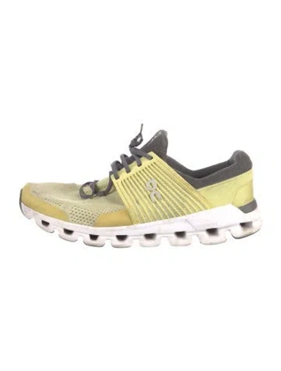 Pre-owned On Mesh Patterned Athletic Sneakers In White