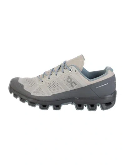 Pre-owned On Mesh Patterned Sneakers In White