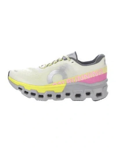 Pre-owned On Mesh Printed Athletic Sneakers In White