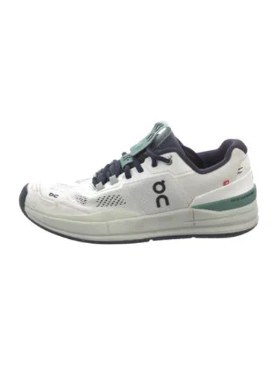 Pre-owned On Mesh Printed Sneakers In White