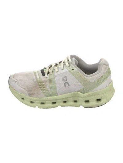 Pre-owned On Mesh Striped Athletic Sneakers In Gray