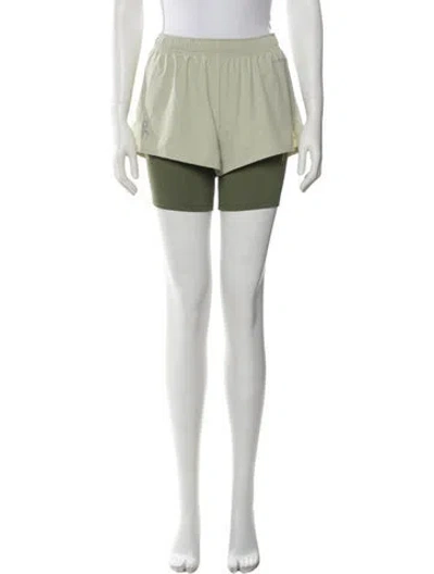 Pre-owned On Mini Shorts In Green