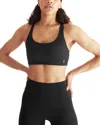 On Active Stretch Recycled-jersey Sports Bra In Black