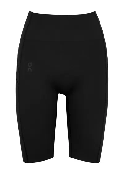 On Movement Stretch-jersey Shorts In Black