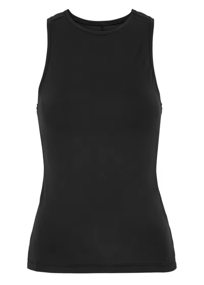 On Movement Stretch-jersey Tank In Black