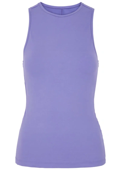 On Movement Stretch-jersey Tank In Purple