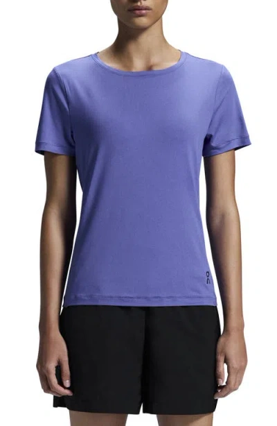 On Movement-t Running T-shirt In Iris
