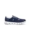 On Breathable Technical Fabric Sneakers With Cushied Sole In Blue
