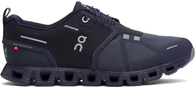 On Navy Cloud 5 Waterproof Sneakers
