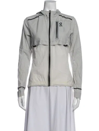 Pre-owned On Nyl Jacket In Grey