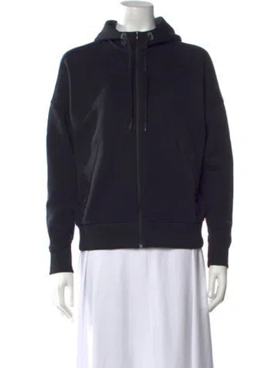 Pre-owned On Open Frt Lg Sleeve Hoodie In Blue